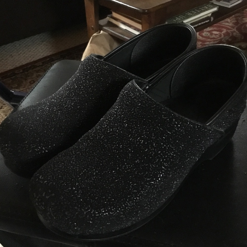 Dansko clogs, size 41, black sparkles,